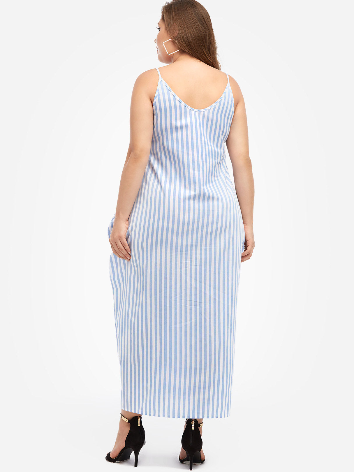 NEW FEELING Womens Sky Blue Plus Size Dresses