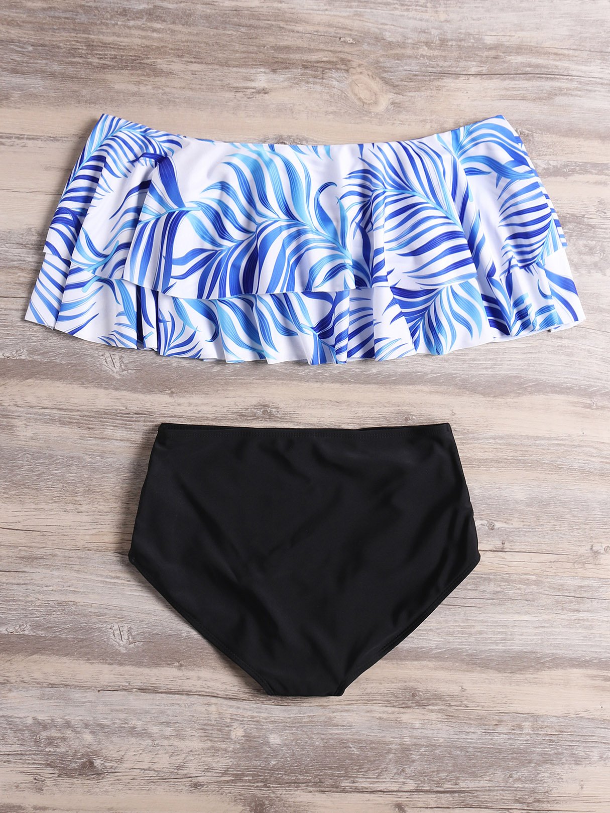 NEW FEELING Womens Blue Bikinis