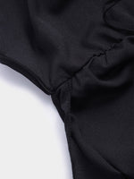 Custom Basic Black Long Sleeve Dress