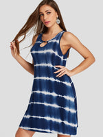 OEM Ladies Blue Mini Dresses