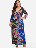 ODM Ladies Long Sleeve Plus Size Maxi Dresses