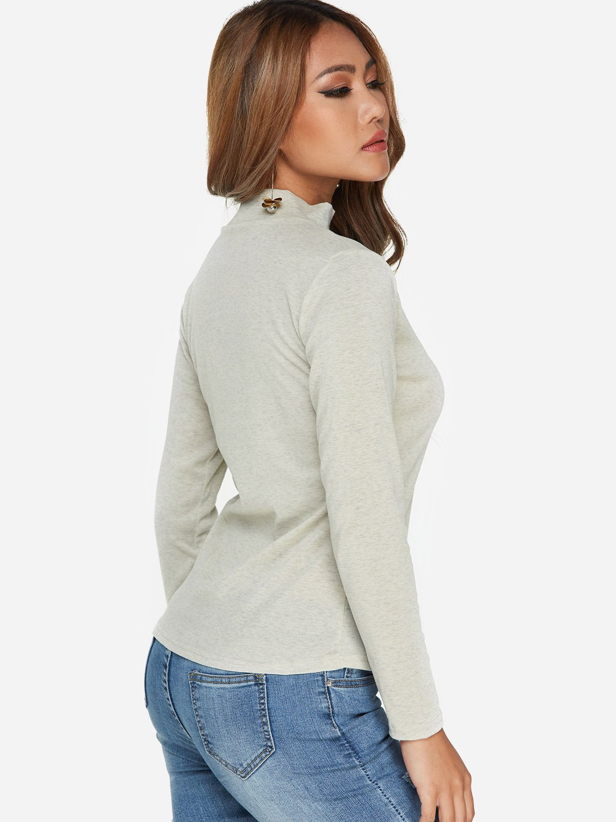 NEW FEELING Womens Grey T-Shirts