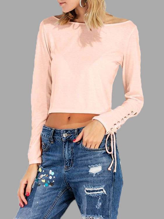 NEW FEELING Womens Pink T-Shirts
