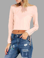 NEW FEELING Womens Pink T-Shirts