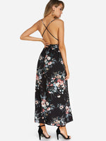 NEW FEELING Womens Black Maxi Dresses