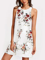 OEM Ladies White Floral Dresses