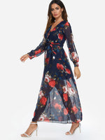 ODM Ladies Long Sleeve Maxi Dress