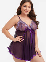 OEM Ladies Purple Plus Size Intimates