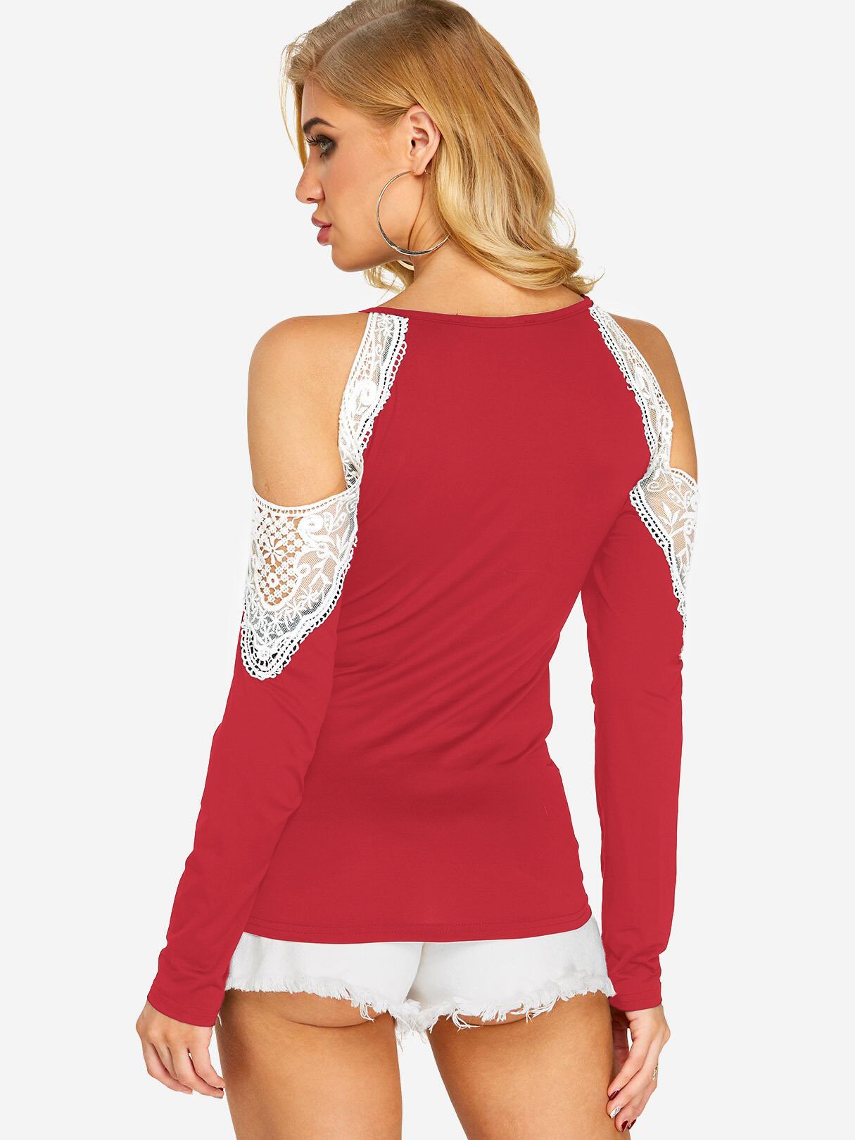 NEW FEELING Womens Red T-Shirts