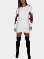 NEW FEELING Womens White Shirt Dresses