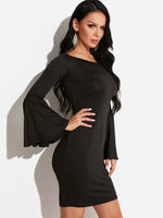 OEM Ladies Black Off The Shoulder Dresses