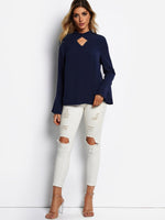 Custom Womens 3/4 Sleeve Blouses