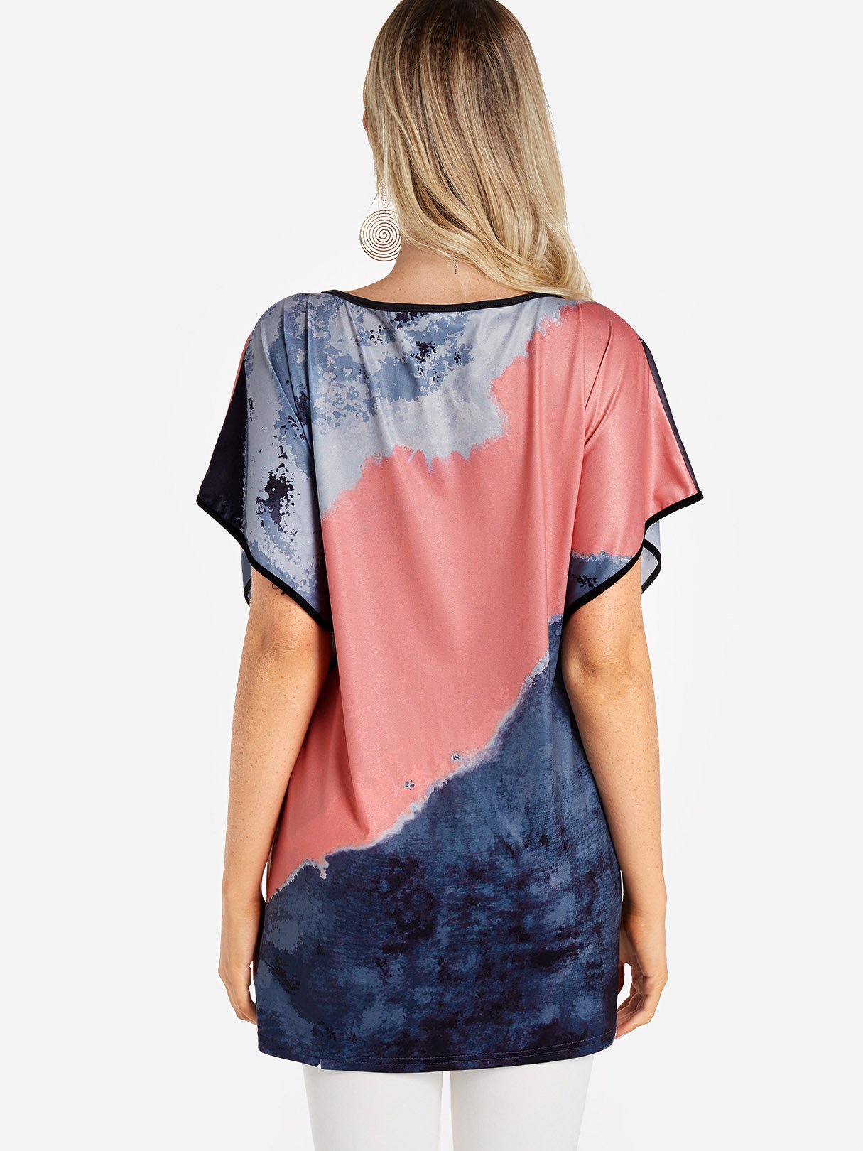 NEW FEELING Womens Color Block T-Shirts