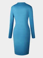 OEM Ladies Blue Casual Dresses