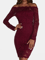Custom Lace Sleeve Mini Dress