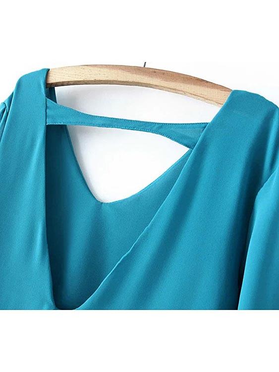 OEM Ladies Blue Mini Dresses