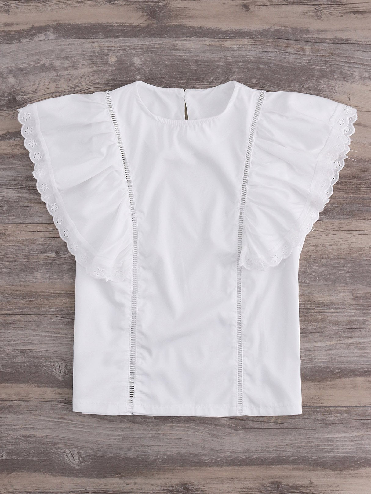 NEW FEELING Womens White T-Shirts
