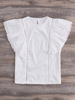 NEW FEELING Womens White T-Shirts
