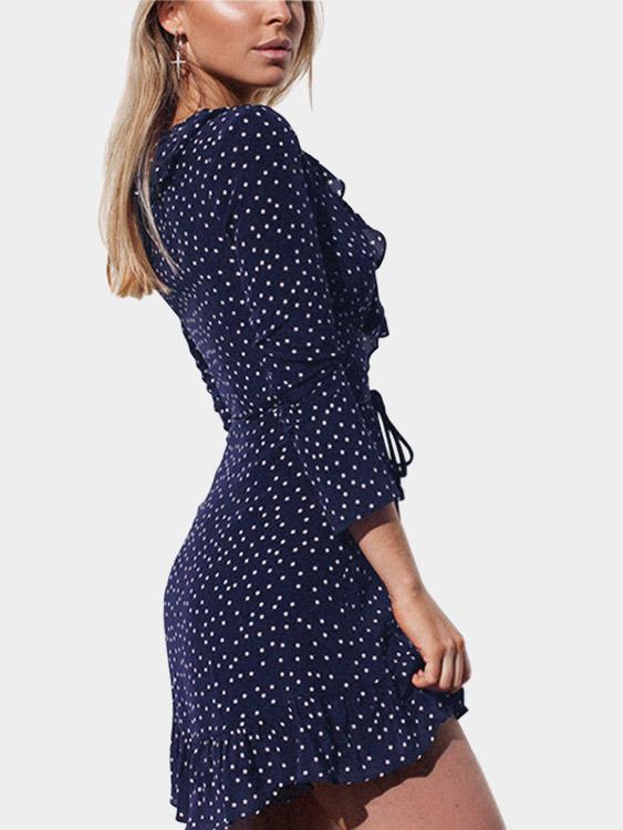 NEW FEELING Womens Blue Mini Dresses