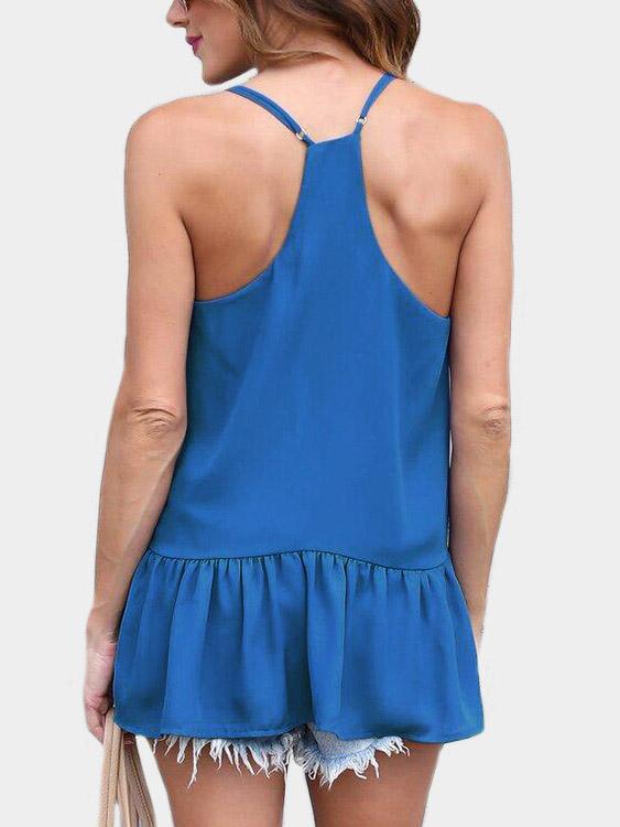 NEW FEELING Womens Blue T-Shirts
