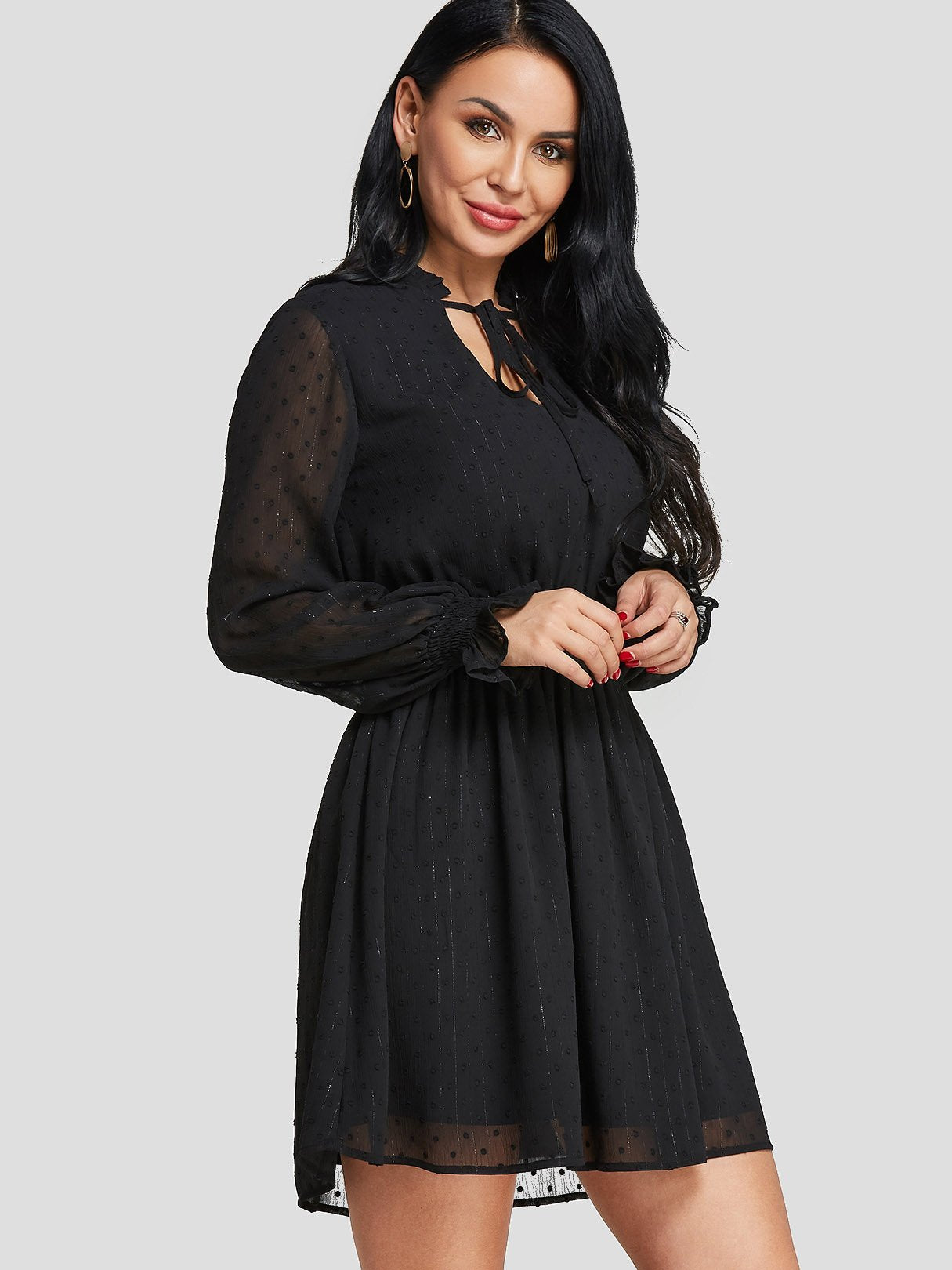 OEM Ladies Black Casual Dresses