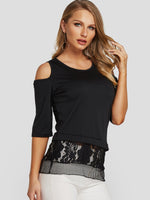 OEM Ladies Black T-Shirts