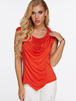 Custom Cheap Red Tops For Women