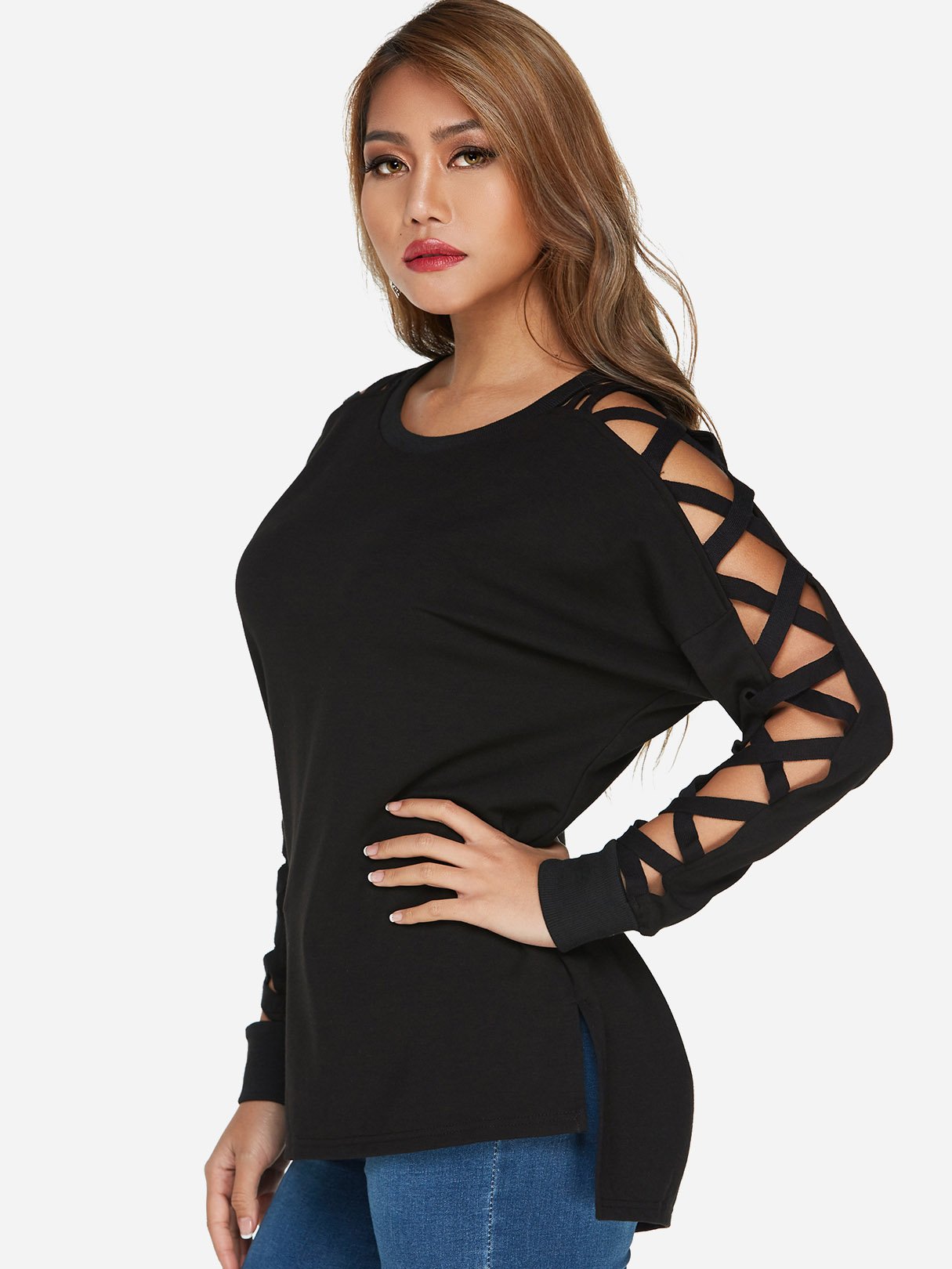 OEM Ladies Black T-Shirts