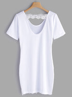NEW FEELING Womens White Mini Dresses