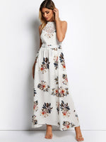 OEM Ladies White Floral Dresses