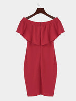 NEW FEELING Womens Red Mini Dresses