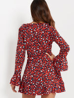 NEW FEELING Womens Red Mini Dresses
