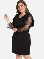 OEM Ladies Black Plus Size Dresses