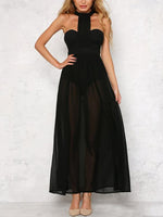 OEM Ladies Black Maxi Dresses
