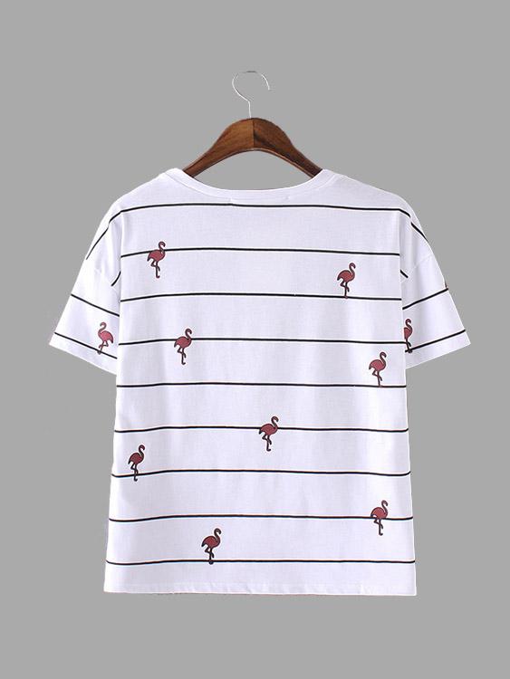 NEW FEELING Womens Striped T-Shirts