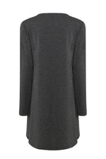 NEW FEELING Womens Grey Casual Dresses