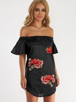 OEM Ladies Black Mini Dresses