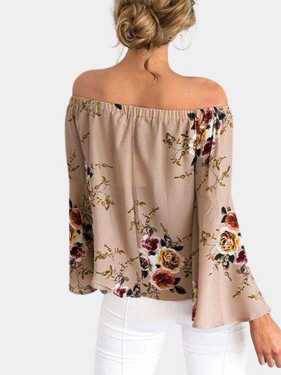 NEW FEELING Womens Beige Blouses