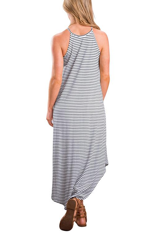 NEW FEELING Womens Striped Maxi Dresses