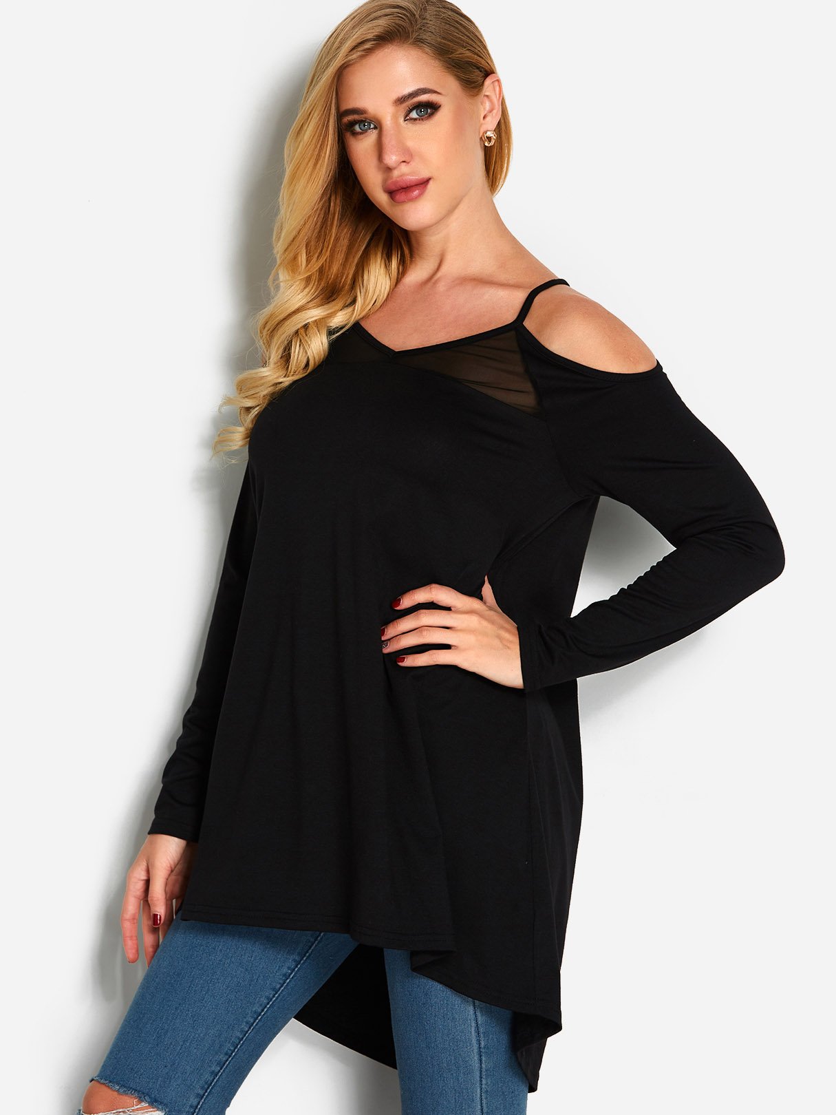 OEM Ladies Black T-Shirts