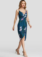 OEM Ladies Navy Floral Dresses
