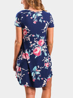 NEW FEELING Womens Navy Floral Dresses