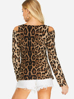 NEW FEELING Womens Leopard T-Shirts