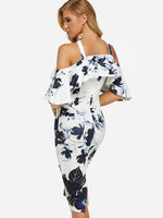 NEW FEELING Womens White Floral Dresses
