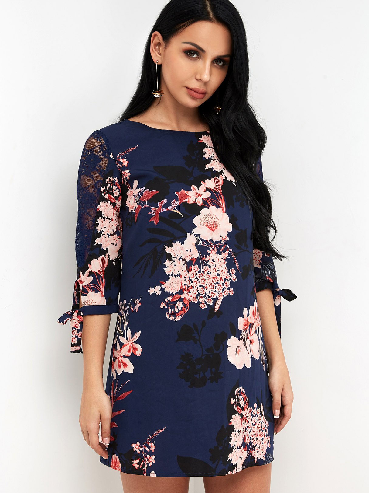 ODM Ladies 3/4 Sleeve Mini Dresses