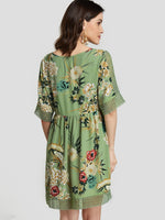 ODM Ladies Half Sleeve Mini Dresses