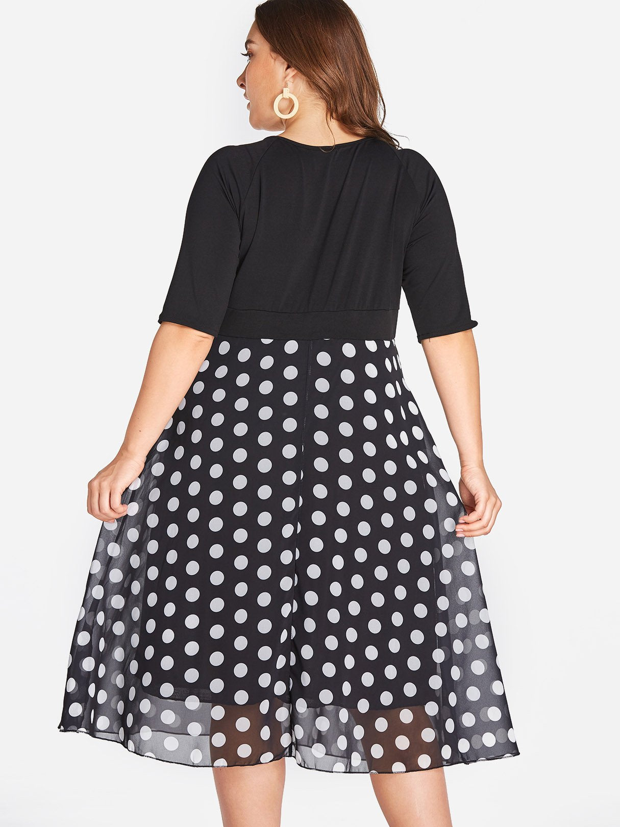 NEW FEELING Womens Black Plus Size Dresses