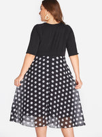 NEW FEELING Womens Black Plus Size Dresses