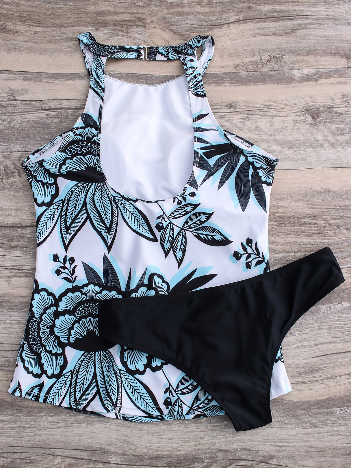 NEW FEELING Womens Blue Tankinis