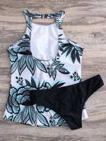 NEW FEELING Womens Blue Tankinis